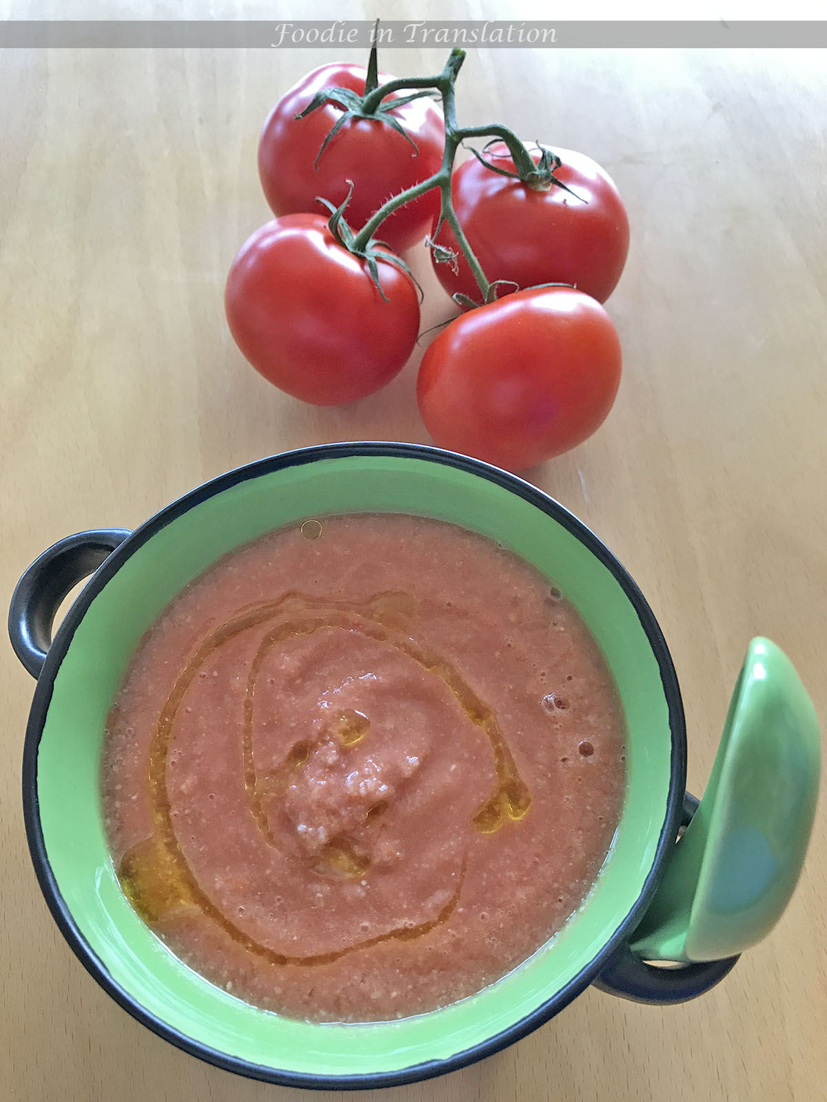 A Spanish recipe: gazpacho Andaluz