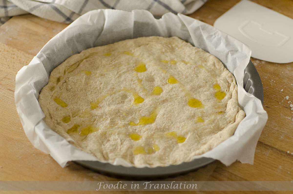 Whole-wheat pizza dough… it’s pizza time!