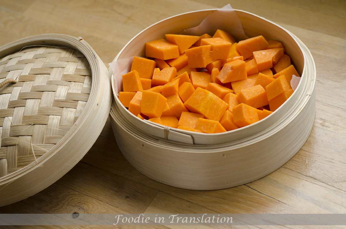 Muffin di zucca con marmellata di lamponi_step1