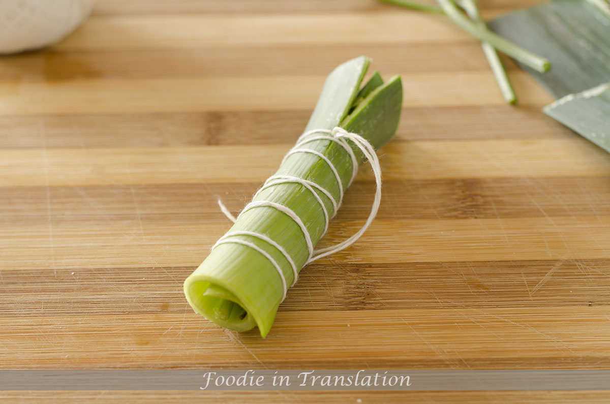 The bouquet garni: essential for making stock and fumet