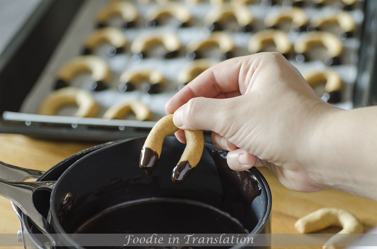 Biscotti natalizi a ferro di cavallo al cioccolato_step3